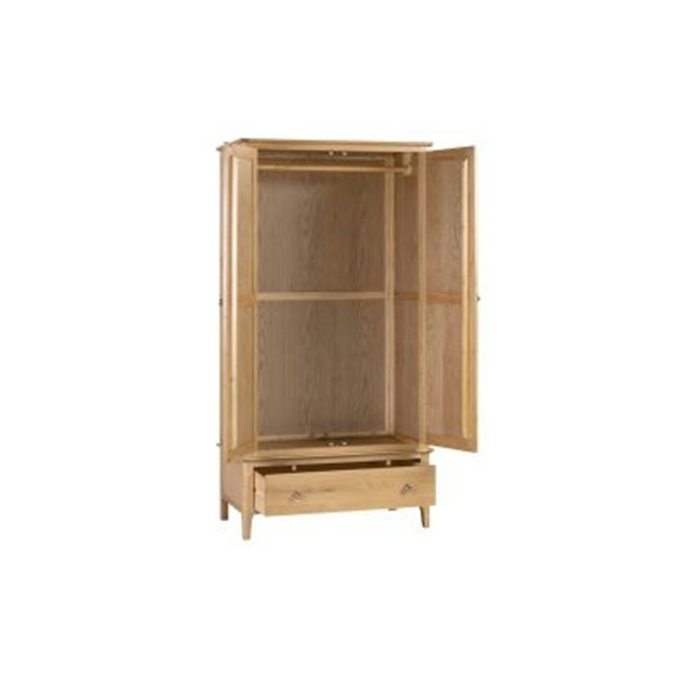 image 1 of Oakwood 2 Door 1 Drawer Wardrobe