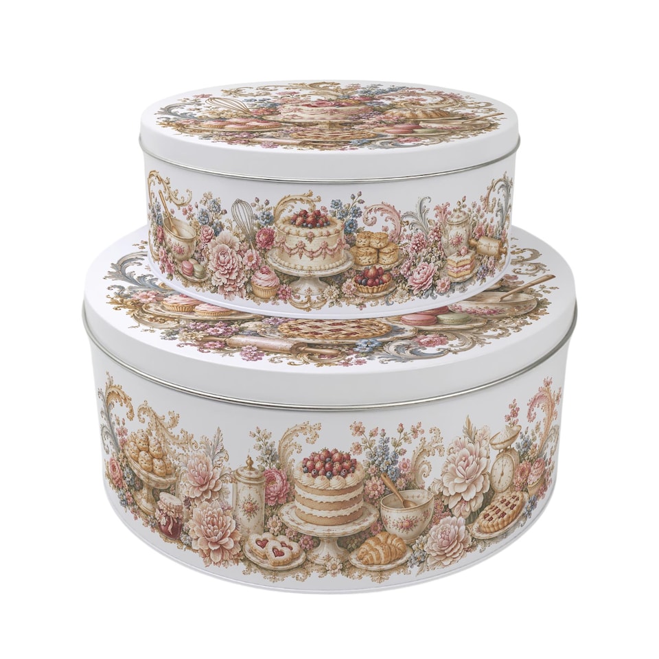 image 1 of Rococo Bakes Round Cake Tin Set