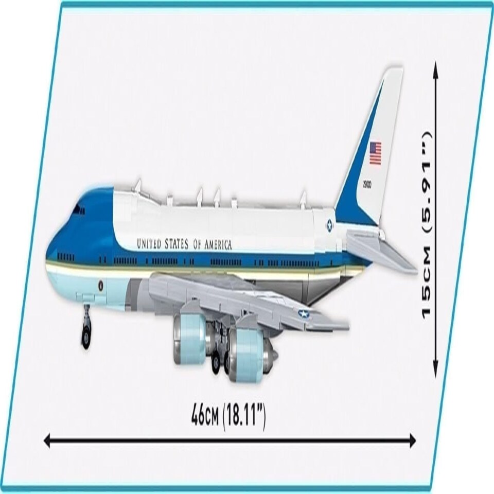 image 1 of Cobi 26610 - Boeing 747 Airforce One 1087 pcs