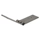 image 4 of Long Weld-on Butt Hinge Heavy Duty with Bushes 240x50mm Industrial Quality Silver