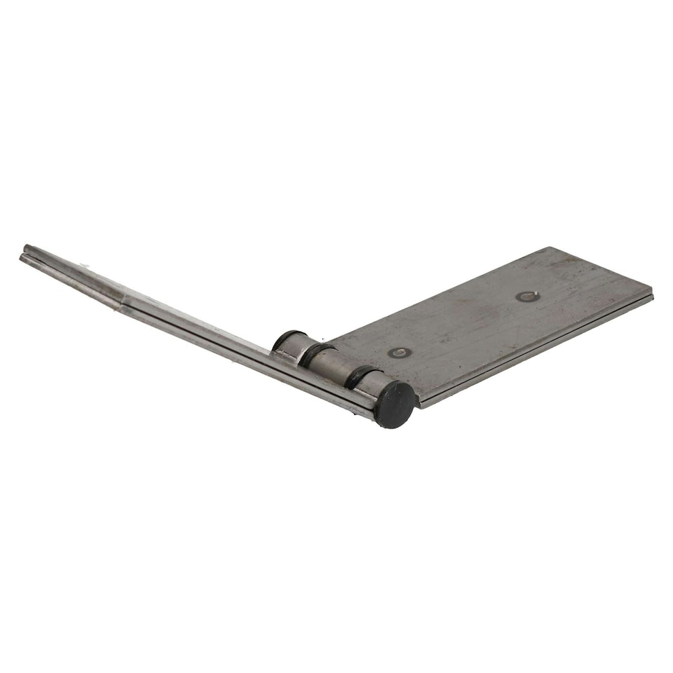 image 1 of Long Weld-on Butt Hinge Heavy Duty with Bushes 240x50mm Industrial Quality Silver