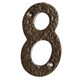 image 1 of Hammer & Tongs Rustic Iron Numeral - Number 8 - H80mm - Raw