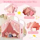 image 6 of COSTWAY Kids Play Tent 3-4 Kids Large Play Tent House w/Screen Curtains-Pink