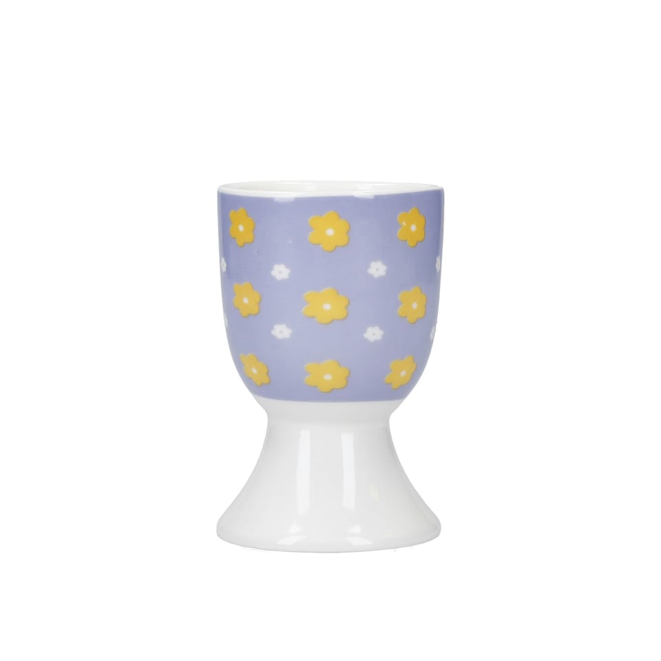 image 1 of KitchenCraft Egg Cup Set Multicolour Floral 4 Piece