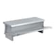 image 3 of KCT 10kg Automatic Chicken Feeder Self Opening Grey Steel Trough Poultry Treadle | Grey | 1