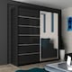 image 2 of Stylish 150cm Bedroom Wardrobe with Sleek Design & Space-Saving Sliding Doors Black | Black150cm 