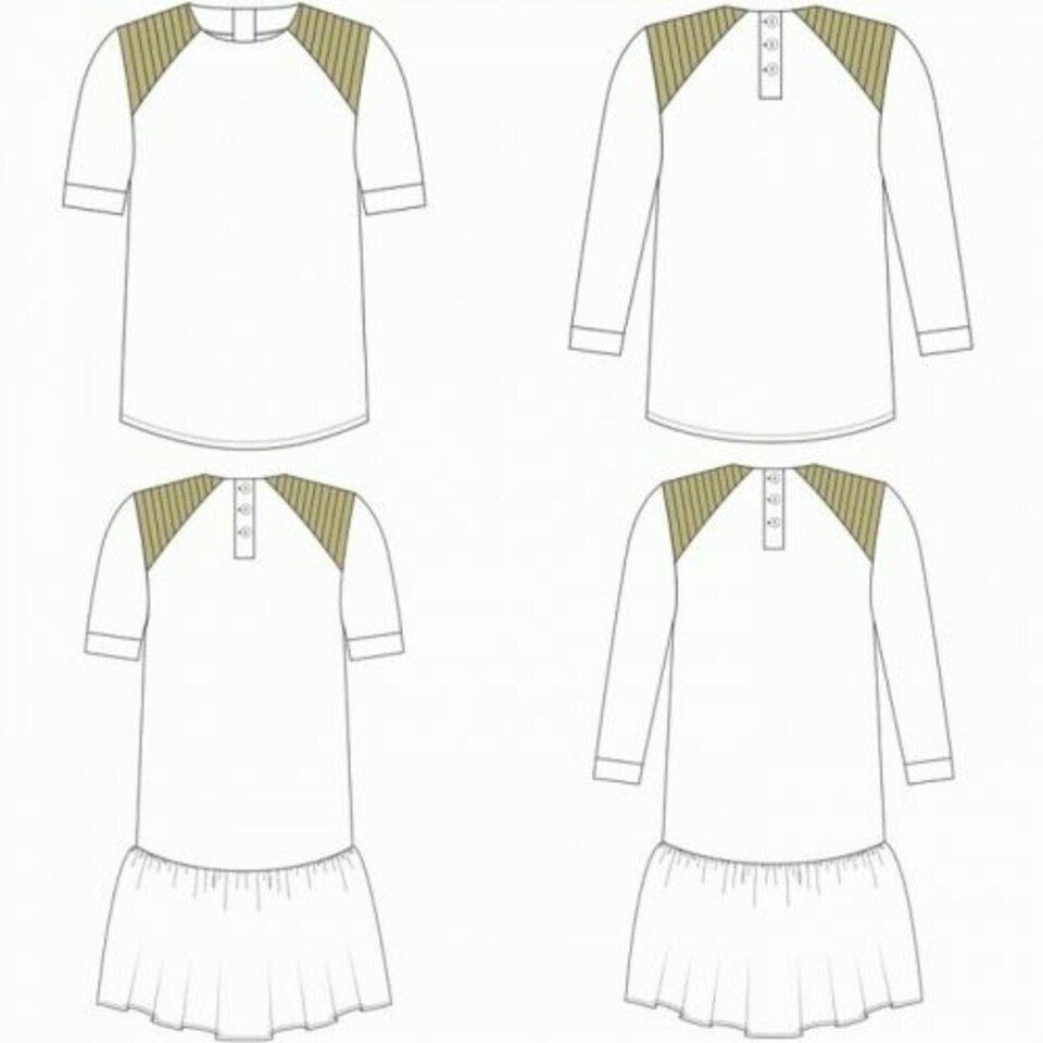 image 1 of You Made My Day March Origami Blouse & Dress Paper Sewing Pattern – Children’s & Teenagers’ Dresses & Tops, Ages 18 Months–14 Years, Intermediate