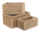 image 1 of Set of 3 Seagrass Storage Basket | Green | Green | Not provided