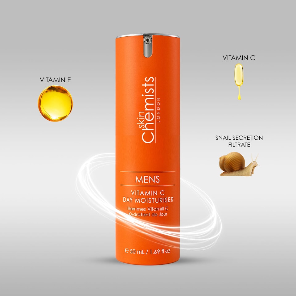 image 1 of skinChemists Men's Anti-Ageing Vitamin C Day Moisturiser 50ml for Brightening and Radiance