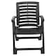 image 5 of Black Plastic Garden Table with Folding Chairs | Black | 3