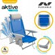 image 4 of Folding Chair with Headrest Aktive Gomera Blue 51 x 76 x 45 cm (2 Units) N/A