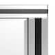 image 4 of Dalton Black All Glass Wall Mirror 100 x 70 CM Black