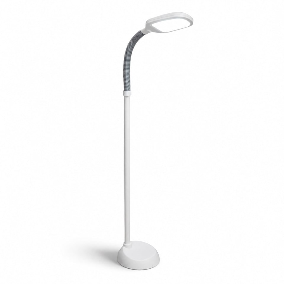 image 1 of Daylight Energy Saving 27W Floor Standing Reading Lamp Light | White