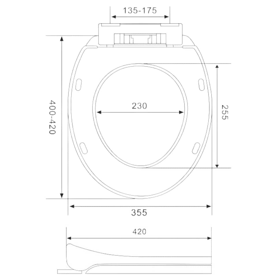 image 1 of Showerdrape Prima White Quick Release Soft Close Lightweight Toilet Seat | Multi | 1