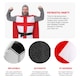 image 2 of St Georges Day Knights Costume with Inflatable Football | Multi | S