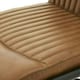 image 3 of Billy Leather Dining Chair - Metal - L60 x W50 x H91 cm - Brown Brown