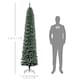 image 3 of HOMCOM 7.5FT Artificial Snow Dipped Christmas Tree Home Indoor Decoration Green