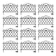 image 2 of Pack of 12 27cm Black Plastic Garden Patio Lawn Border Fence Edging
