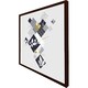 image 3 of Geometric squares & leaves (Picture Frame) Brown | Oak | XL