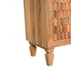image 7 of Artisan Furniture Solid Wood Cadiz Carved Block Storage Cabinet