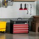 image 5 of DURHAND Lockable 2/3/4 Drawer Tool Chest w/ Ball Bearing Slide Drawer Black