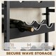 image 5 of HOMCOM Wine Rack Freestanding 5-Tier 20-Bottle Capacity Black