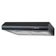 image 1 of SIA STE50BL 50cm Black Slimline Visor Cooker Hood Kitchen Extractor Fan