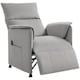 image 1 of HOMCOM Power Recliner Chair, Electric Reclining Chair for Elderly with Remote Control and Pocket Springs, Velvet Upholstered Recliner with Silent Motor and Side Pockets, for Living Room, Grey | Grey
