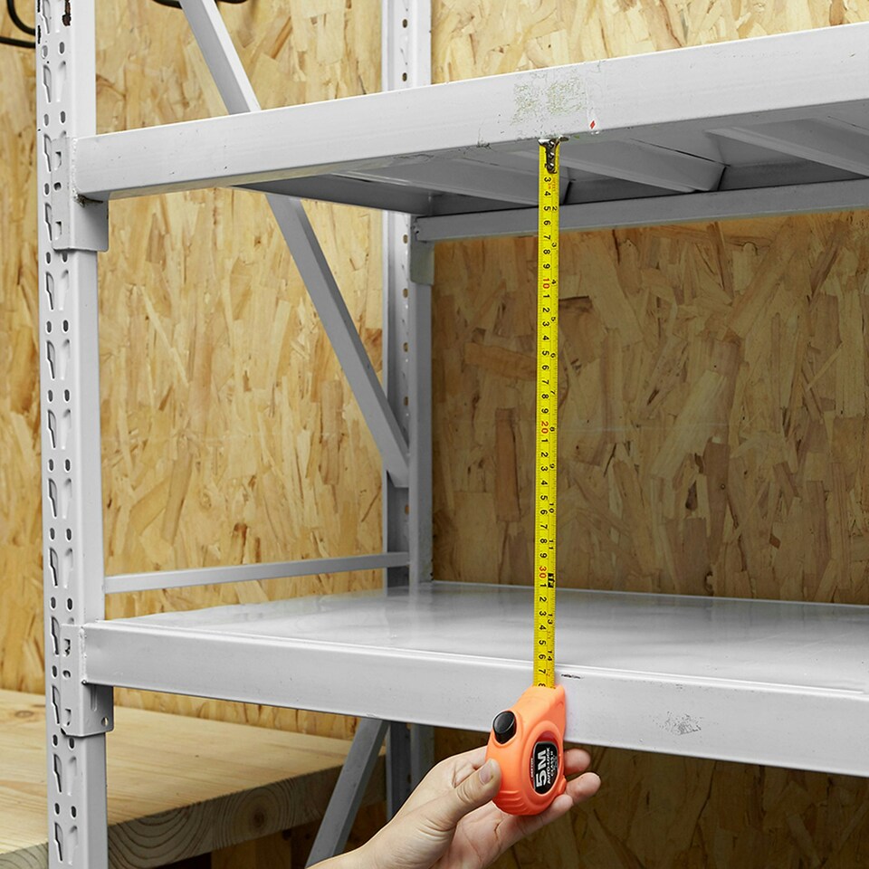 image 1 of Tape Measure Dekton Hi-vis Auto Lock Soft Grip Imperial Metric Scale 5m Class 2