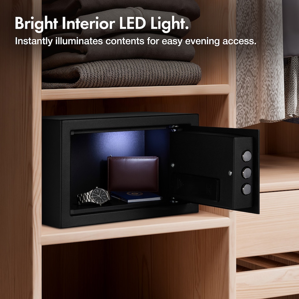 image 1 of VonHaus 8.5L Electronic Safe Box with Digital Keypad