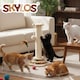 image 8 of Skylos Cat Scratching Post 45cm Natural Sisal Pole Activity Center Toys