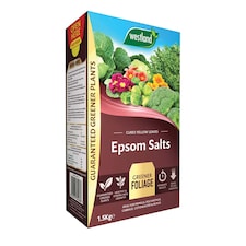 Westland Epsom Salts 1.5kg Magnesium & Sulphur Fertilizer for Lush Green Foliage Flowers Vegetables and Healthy Plants