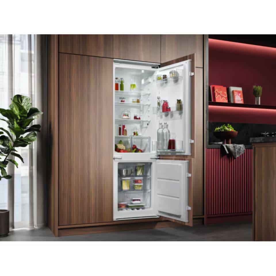 image 1 of AEG 70-30 Integrated No Frost Fridge Freezer, 257 Litre, 55cm - NSC6N18ZES