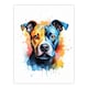 image 3 of Staffordshire Bull Terrier Staffy Dog Lovers Black Framed Wall Art Print A4
