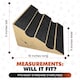 image 5 of Stairwedge Dog Steps Pack of 5 Soft grip carpet ramps with grooved safety for confident climbing Natural cork design supports mobility for dogs and small pets
