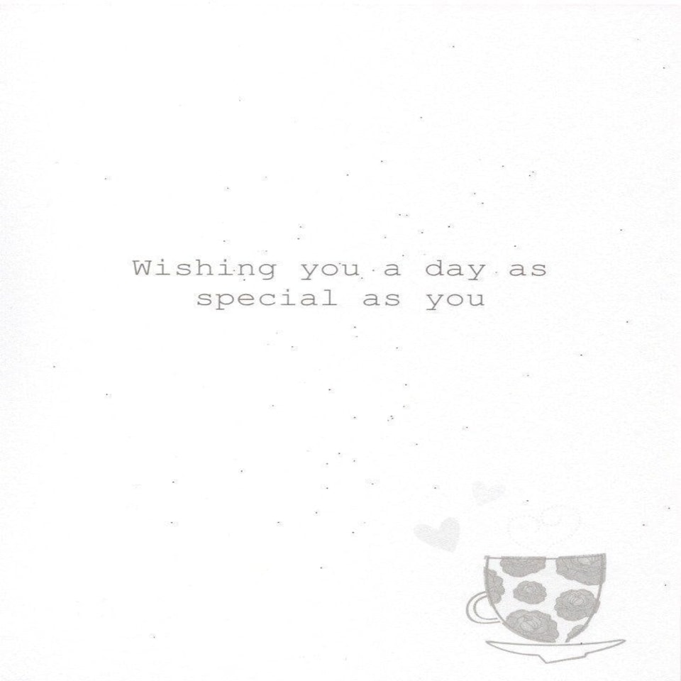 image 1 of Wonderful Wife Birthday Greeting Card Second Nature Cards Flittered Glitter