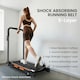 image 4 of HOMCOM 1-6 km/h Folding Motorised Treadmill Walking w/ Remote Control Black