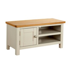 Ramsgate Small TV Stand 1 Door Media Storage Cabinet Solid Wood Unit Home Grey Grey