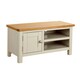 image 1 of Ramsgate Small TV Stand 1 Door Media Storage Cabinet Solid Wood Unit Home Grey Grey