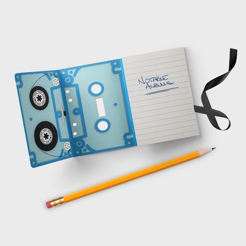 image 1 of Suck UK 3 Piece Cassette Tape Notebooks & Retro Cassette Tape Dispenser Desk