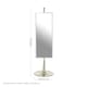 image 5 of Interiors By Premier Elegant Design Rectangular Mirror, Mid Century Hallway Mirror, Modern Mirror, Reflective Surface Mirror Silver