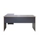 image 4 of Adore Rio Anthracite Grey Corner Desk with Oak Trim - Large Reversible Office Desk Grey