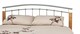 image 4 of 4ft Small Double Silver metal tubular bed frame, beech wood finish corner posts.Strong sturdy frame bedstead base | Multi | Silver & Beech | Small Double