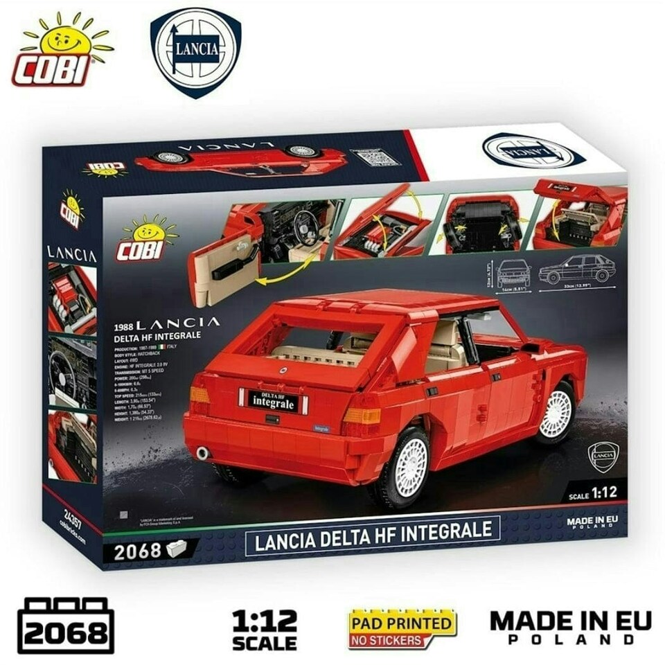 image 1 of COBI Lancia Delta HF Intg. brick model car - COBI 24357 - 2068 bricks