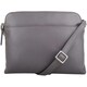 image 1 of Genuine Soft Leather Crossbody Shoulder Handbag with Adjustable Strap Grey | Dark Grey