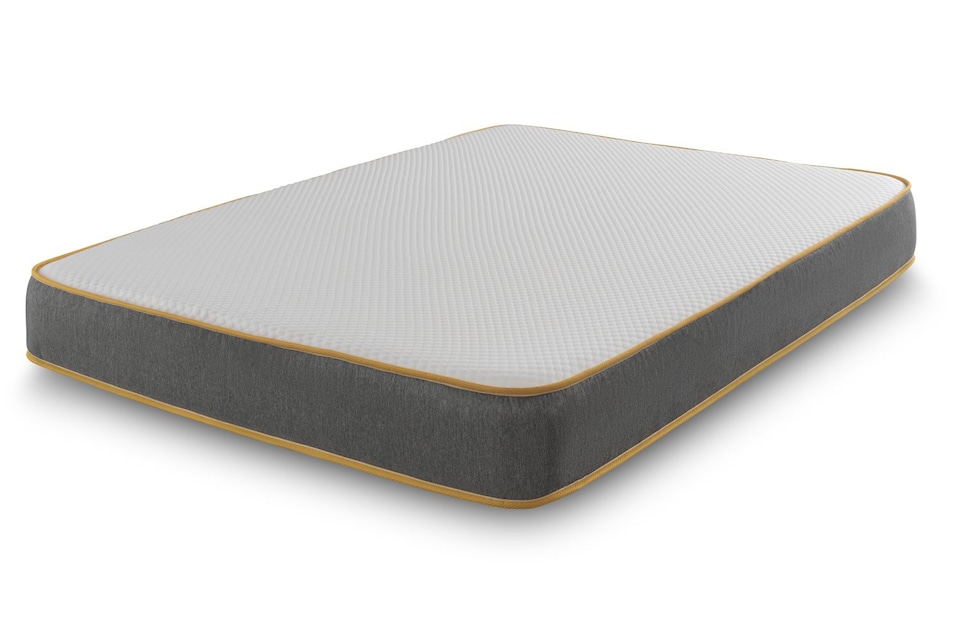 image 1 of The Saffron Comfort All Foam Mattress - 8 inch Deep Memory and Supportive Foam | Grey
