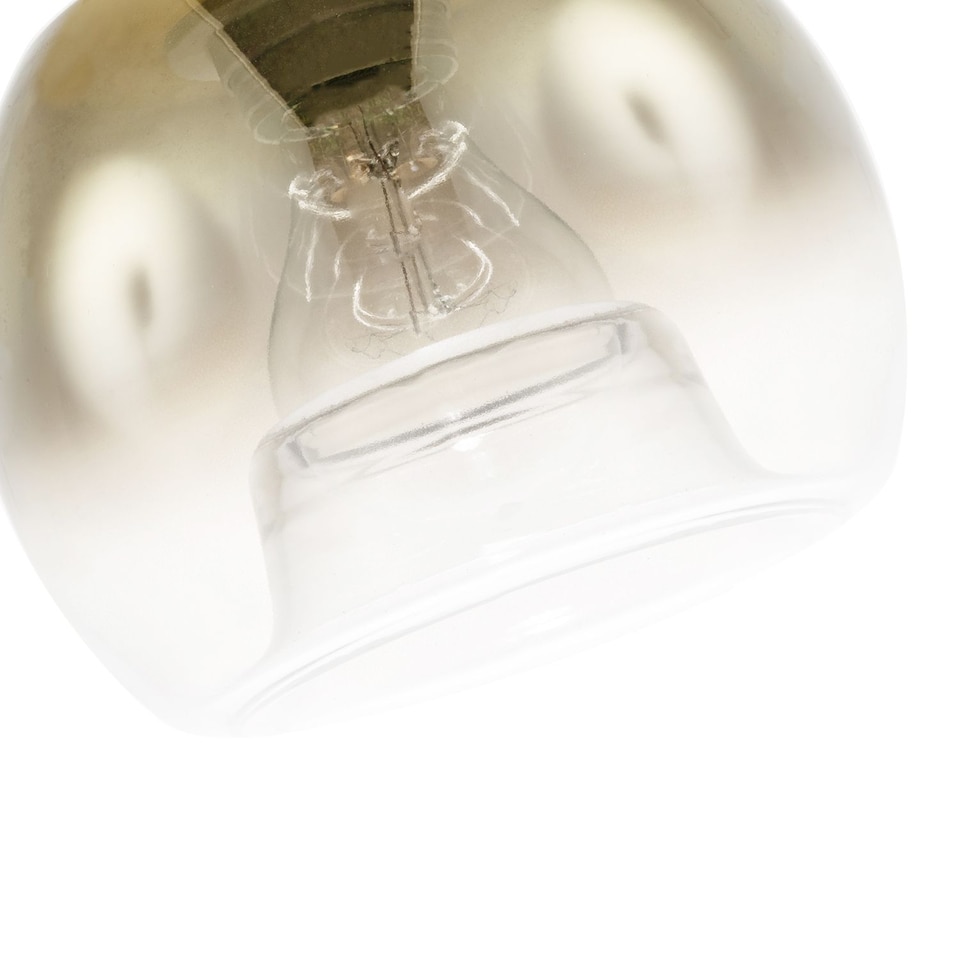 image 1 of Modern Polished Gold and Clear Glass Circular Pendant Lighting Shade | Gold | Gold | 1