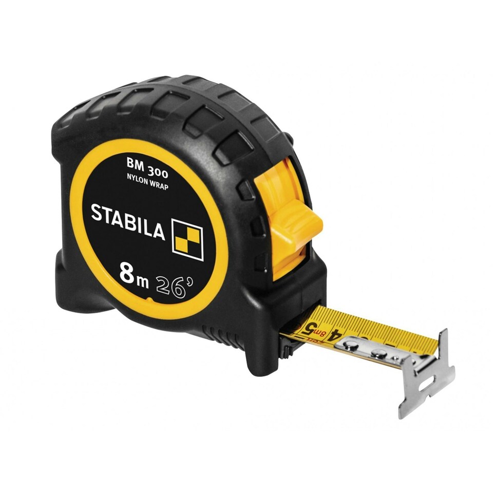 Stabila Bm 300 Robust Pocket Tape - Multi Colour - 8m/26ft (Width 27mm)