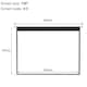 image 4 of Living and Home Wall Mount Electric Projector Screen -  269cm W x 183cm H