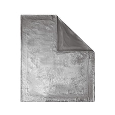 BHS Crushed Velvet Throw, Silver Grey | Silver